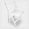 varios silla plegable blanca